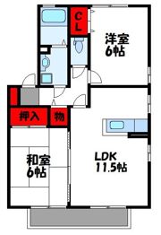 リビングタウン舞の里の間取り画像
