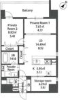 Modern palazzo住吉の間取り画像
