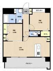 LIBTH博多空港通りの間取り画像