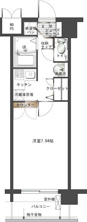 エンクレスト天神の間取り画像