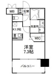 エンクレスト天神AVANTの間取り画像