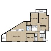 クロス六本松サウスの間取り画像