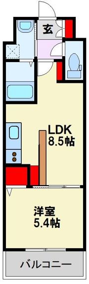 Caisse大橋（ケイスオオハシ）の間取り画像