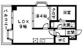 アンジェラス西新Iの間取り画像