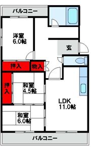第二コーポ安部の間取り画像