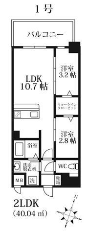 モダンパラッツォけやき通りの間取り画像