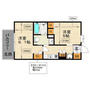 エステムプラザ福岡県庁前ネオシスの間取り画像