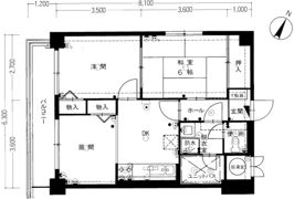 ロワールマンション平尾の間取り画像