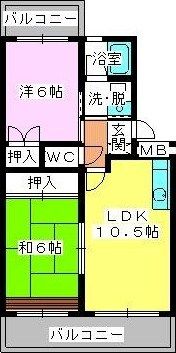 エクセレント古田の間取り画像