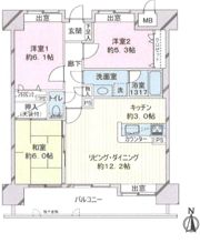 ライオンズプラザ大濠公園の間取り画像