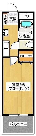 ジュネス室見の間取り画像