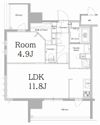 エンクレスト天神LINKの間取り画像