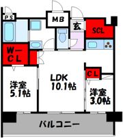 エンクレスト天神LINKの間取り画像