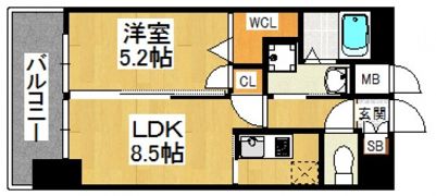 イルマーレ博多の間取り画像