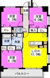 ボヌール レーベンの間取り画像