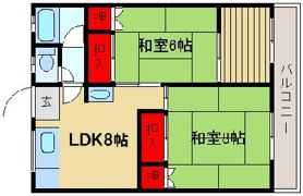 日の出コーポの間取り画像