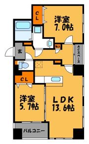ベイシック薬院の間取り画像