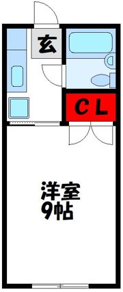 キャンパス赤間Aの間取り画像