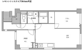 レキシントンスクエア浄水の間取り画像