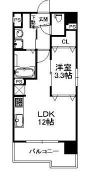 レジディア博多東の間取り画像