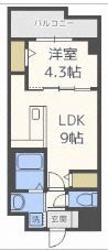 インプルーブ西新の間取り画像