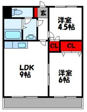ハイドパーク古賀の間取り画像