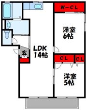 バリュージュ天神の間取り画像
