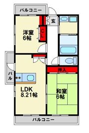 アプリコート春日の間取り画像