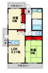 アプリコート春日の間取り画像