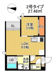 G-smart 別府スカイ富士の間取り画像