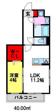 Ragstyle二日市中央の間取り画像