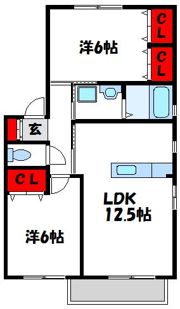 メゾンそれいゆA棟の間取り画像