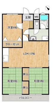 メゾン和白丘の間取り画像