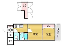 アリビオ天神南の間取り画像
