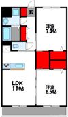 ラシューバ博多駅南の間取り画像