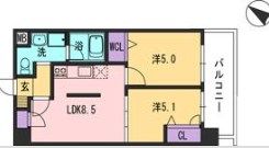 コンダクト福岡東の間取り画像