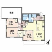 シャーメゾン上大利レジデンスの間取り画像