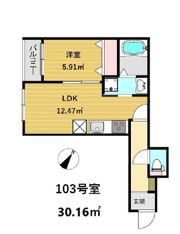 kag.R（カグアール） 福大前の間取り画像