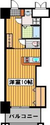 ロイヤル渡辺通IIの間取り画像