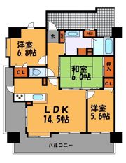 KDXレジデンス西公園の間取り画像