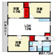 アムールヴィラ Bの間取り画像