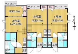 セキュリティ野芥の間取り画像