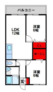 レトア大楠D棟の間取り画像