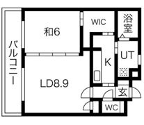 リンデン東薬院の間取り画像