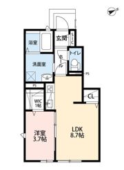 エルメゾン・箱崎の間取り画像