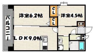 ラファセエスティーロ箱崎駅前の間取り画像