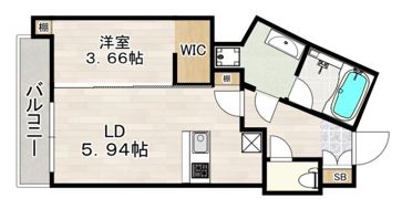 C CHARMANT HAKATAの間取り画像