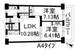 アーバンハイツ住乃江の間取り画像