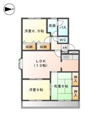 ロイヤルハイツ天拝坂参番館の間取り画像