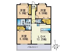 LEGEND小笹の間取り画像